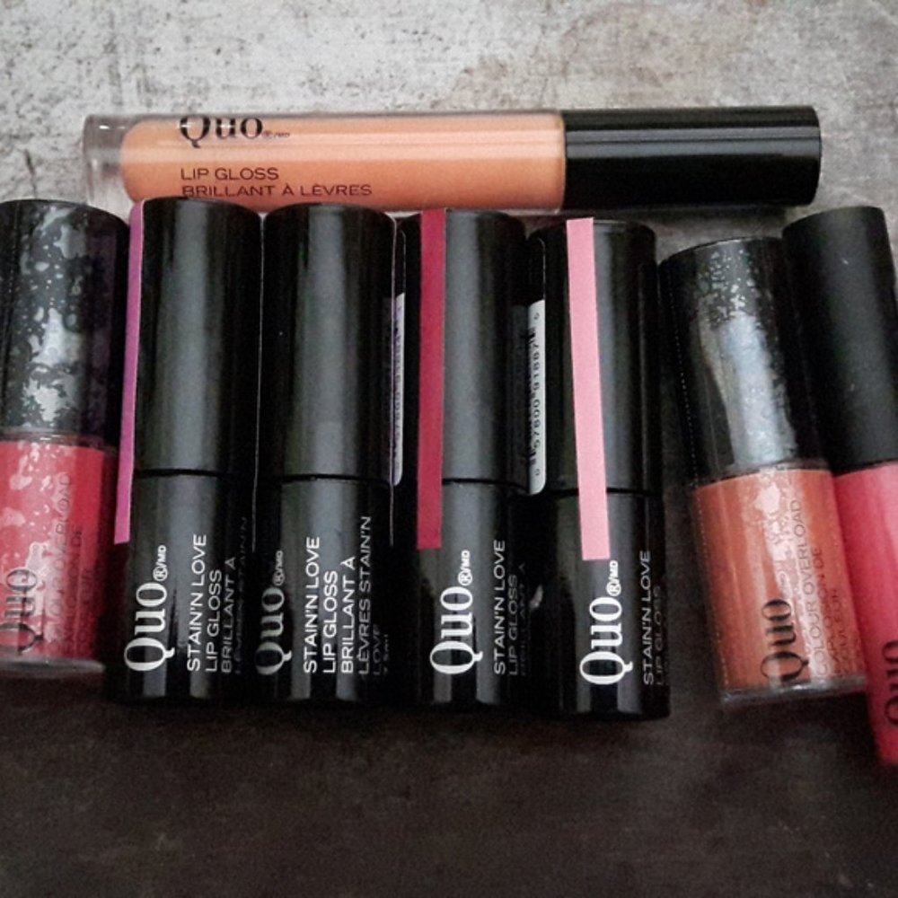 QUO Lippie Lot of 8 Lip stains and glosses